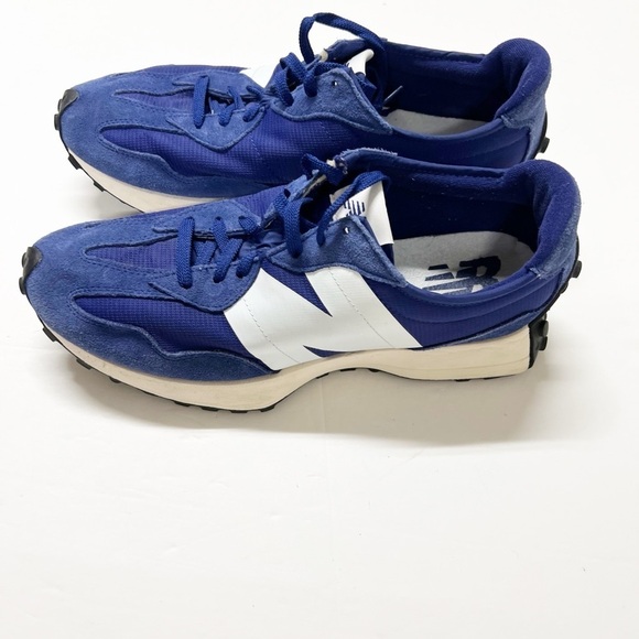 New Balance Mens Blue 327 Victory Blue White MS327GA Suede  display picture 1